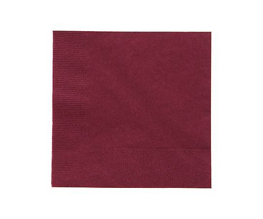 カラー2PLYナプキン ワインレッド 約25cm 50枚画像