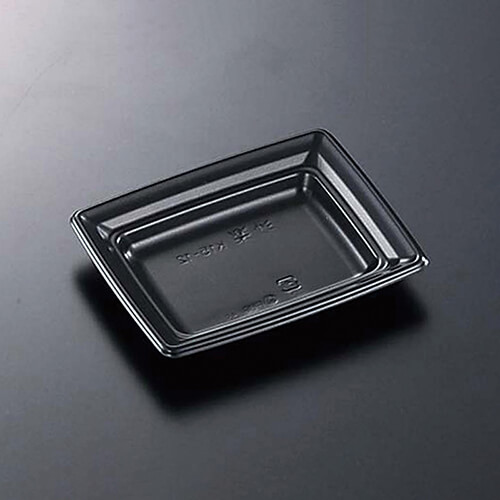 中央化学 惣菜容器 CT沙楽 K15-12 本体 BK 50枚画像