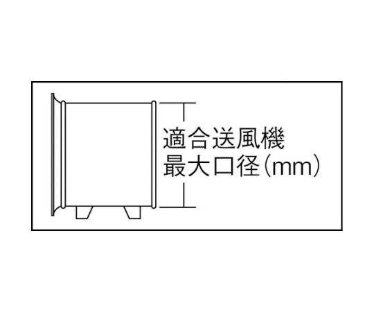 フレキシブルダクト　ファスナー接続タイプ　Φ230X5m ダクトがゆったりと巻かれた状態で、接続タイプのファスナー部分が目立つ。