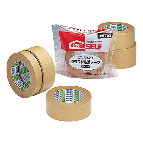 ニトムズ クラフト粘着テープNo.712 25mm×50m J4010画像