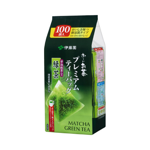 おーいお茶プレミアムティーバッグ抹茶入緑茶１００袋画像