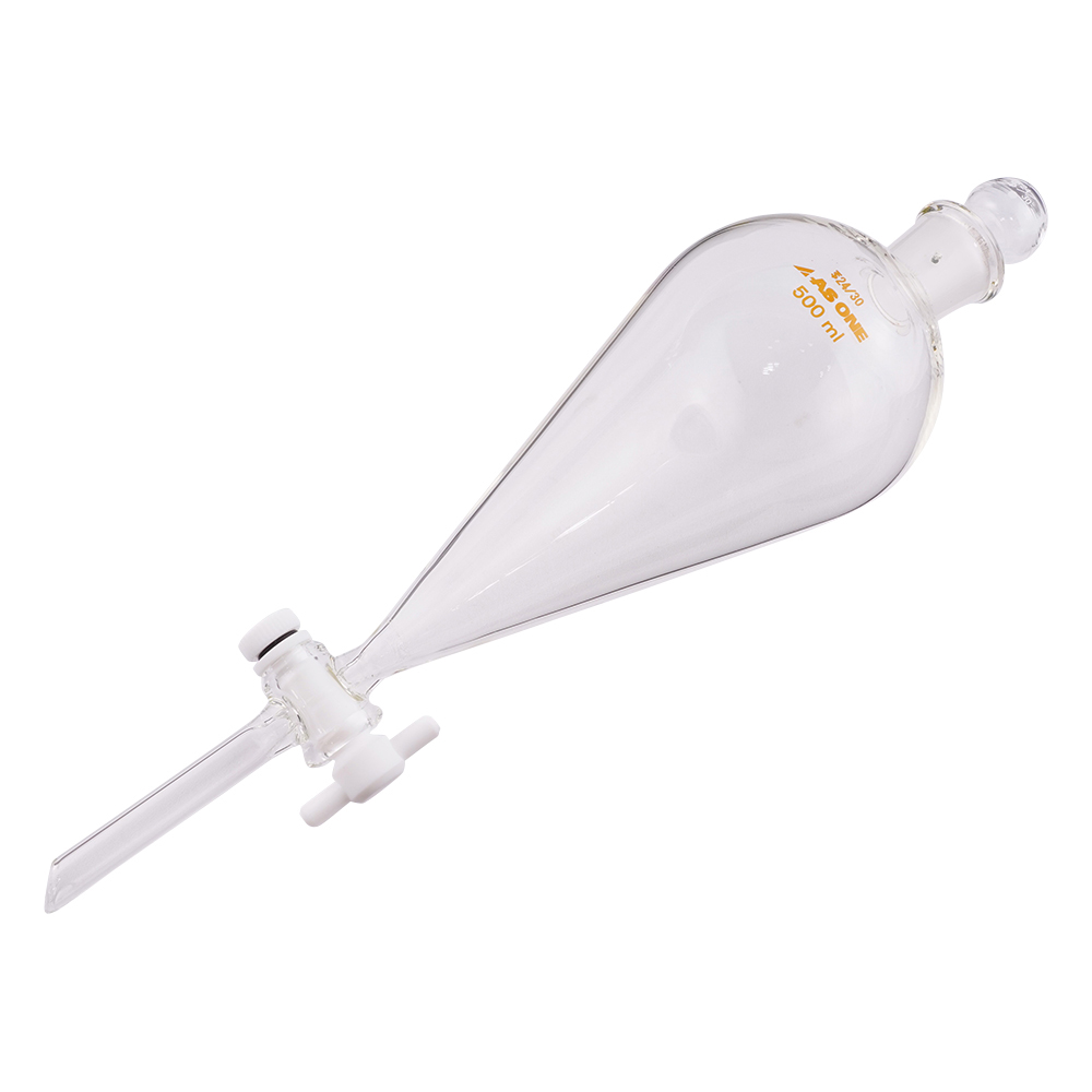 スキーブ型分液ロート　テフロン（R）プラグ付　500mL画像