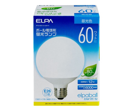 電球形蛍光灯G形 60W形画像