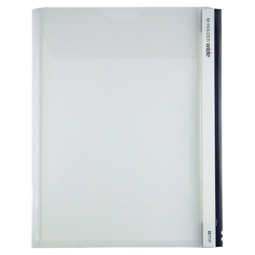 Mﾎﾙﾀﾞｰ A4ﾀﾃ 乳白 ﾌﾀ付 とめまるﾀｯｸ1組付 1ｾｯﾄ(5枚)画像