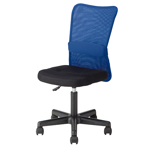 ﾒｯｼｭﾊﾞｯｸﾁｪｱｰ ﾊﾝﾀｰII 肘なし ﾌﾞﾙｰ 1脚