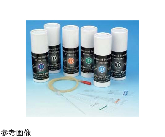 目盛り付きガラス毛細管マイクロピペット 200μL 250個入画像