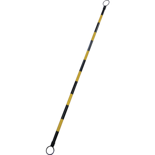 ｺｰﾝﾊﾞｰ 黄/黒(ﾄﾗ) 34mmΦ×2m 反射ﾀｲﾌﾟ ABS樹脂 1本画像