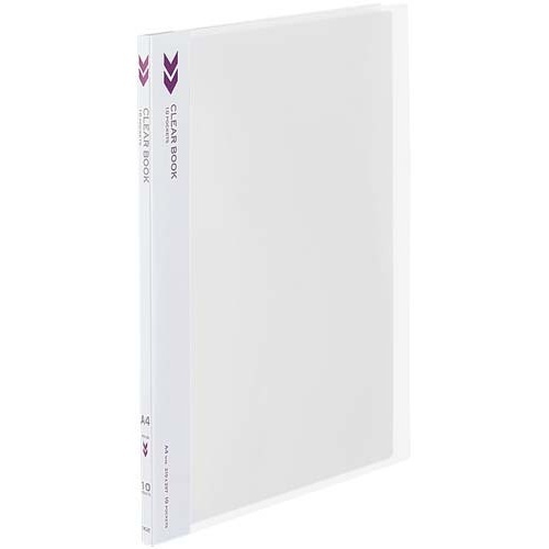 クリヤーブックＫ２　固定式Ａ４縦１０Ｐ透明１０冊画像