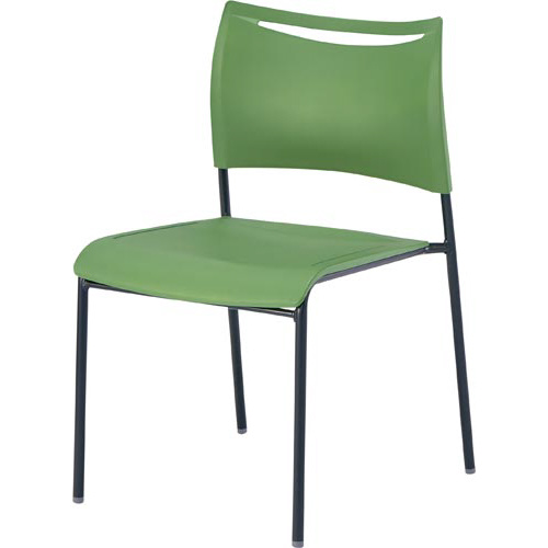 ＬＴＳチェア　ブラックフレーム　グリーン４脚セット画像