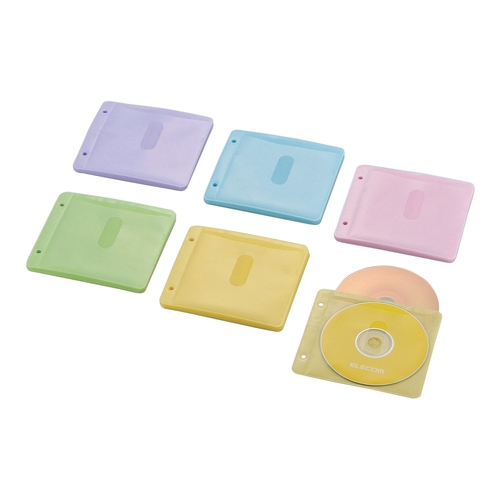 不織布ケース３０枚入（６０枚収納）　５色アソート画像