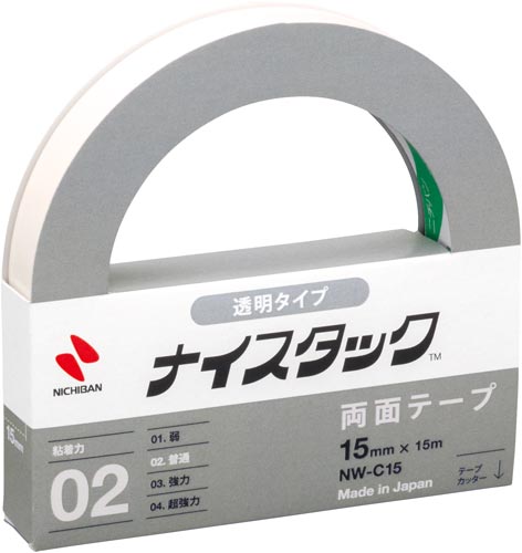 ナイスタック　透明タイプ　１５ｍｍ×１５ｍ　１０巻画像