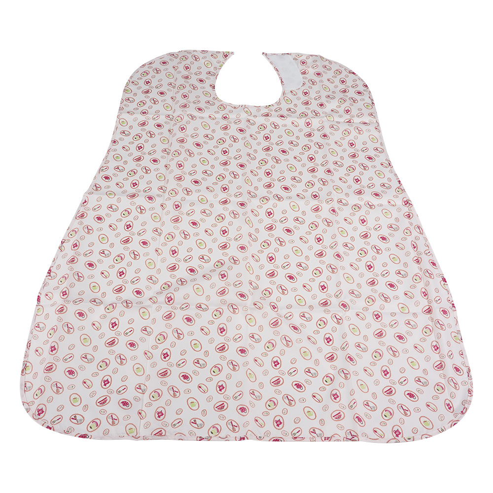 さわやか食事用エプロン　ダイニング　ピンク