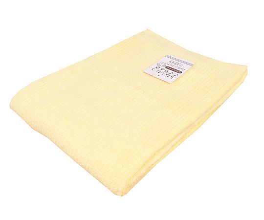 バスタオル 無撚糸リブカラー 60×120cm YELLOW 1セット（10枚入）画像