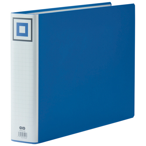 両開きﾊﾟｲﾌﾟ式ﾌｧｲﾙV A3ﾖｺ 600枚収容 60mmとじ 背幅75mm 青 1ｾｯﾄ(8冊)画像