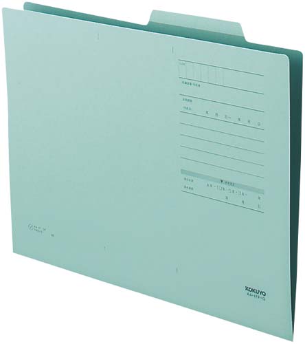個別フォルダーＦタイプカラーＡ４　緑　１００枚画像