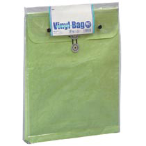 ｵｷﾅ ﾋﾞﾆｰﾙﾊﾞｯｸﾞ 角2 ｸﾞﾘｰﾝ 1ｾｯﾄ(10個)画像