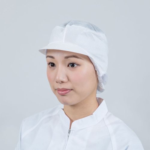 不織布キャップ フィットインナー FHI-500 ホワイト M 日本フィットフード画像