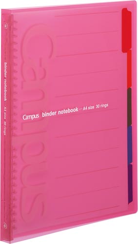 キャンパス　スライドバインダー（スリム）　Ａ４　桃画像