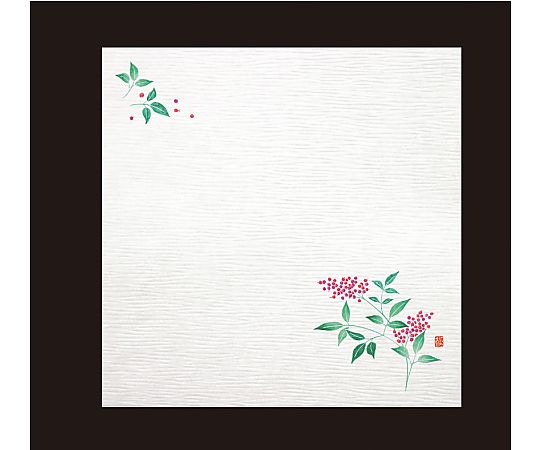 耐油しぼり懐敷 4寸(100枚入) 南天画像