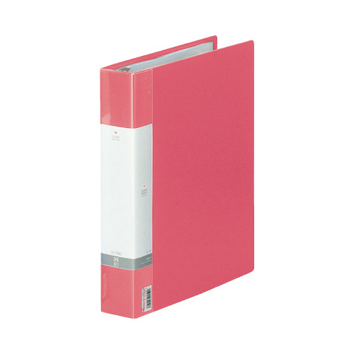 クリヤーブック交換式　赤　Ａ４縦背幅５０ｍｍ画像