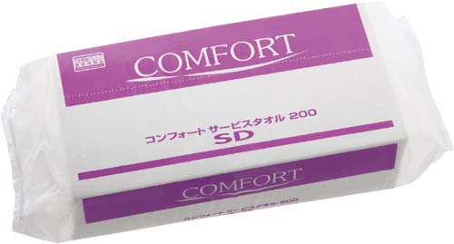 コンフォートサービスタオル　２００枚入×５画像