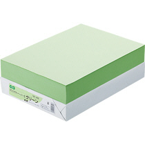 αｴｺｶﾗｰﾍﾟｰﾊﾟｰII A4 ｸﾞﾘｰﾝ 1ｾｯﾄ(2500枚:500枚x5冊)画像