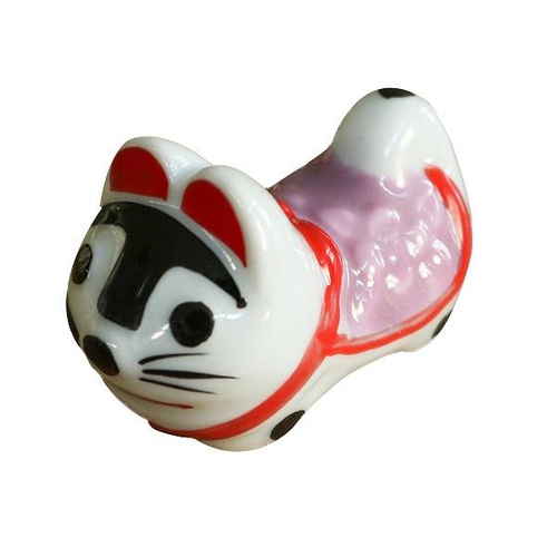 箸置き おしゃれ 犬 張り子 正月 はしおき 磁器 食器 ピンク画像