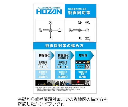 複線図練習キット キットの内容が揃った状態で、各アイテムが並べられている様子