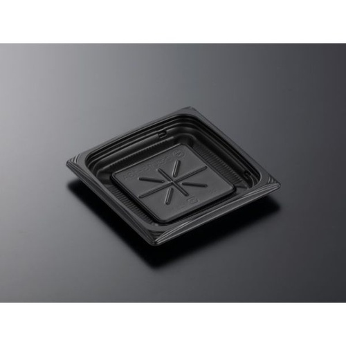 中央化学 軽食容器 CT葵 13-13A BK 本体画像