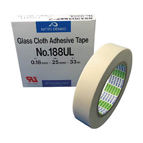 日東 ｶﾞﾗｽｸﾛｽ粘着ﾃｰﾌﾟ NO.188UL 25mm×33m 1巻画像