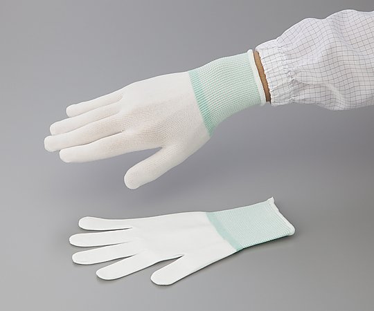 アズピュアインナー手袋　(オーバーロックタイプ)　ナイロン製　SS　10双入