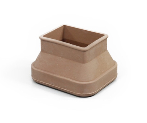 フリーサイズゴム脚キャップ(バラ) 長角 ベージュ 30×40～40×52mm用画像