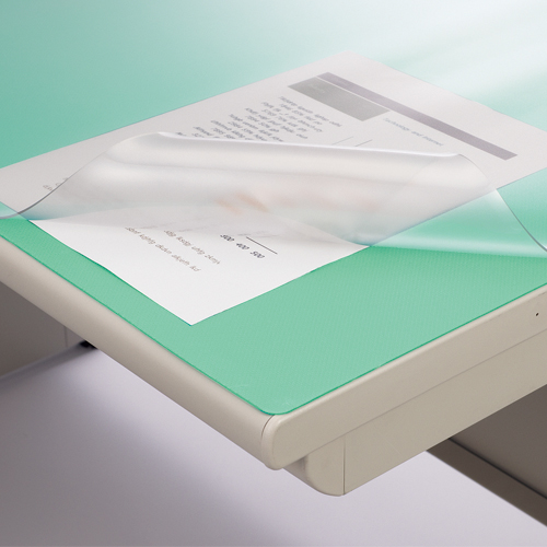 ﾃﾞｽｸﾏｯﾄ再生塩ﾋﾞ製ﾉﾝｸﾞﾚｱ ﾀﾞﾌﾞﾙ(ｸﾞﾘｰﾝﾏｯﾄ付)1090×690×1.5mm 1ｾｯﾄ(10枚)画像