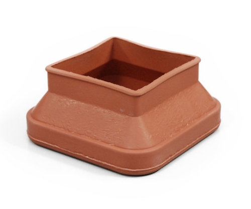 フリーサイズゴム脚キャップ(バラ) 角 50～65ミリ用 茶画像