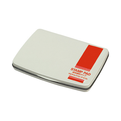 スタンプ台　顔料タイプ大形　盤面１０８×６６ｍｍ赤画像