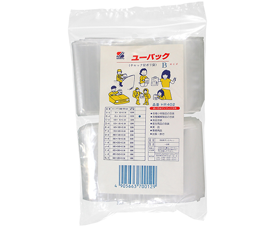 チャック付ポリ袋　85mm×60mm×0.04mm　100個入画像