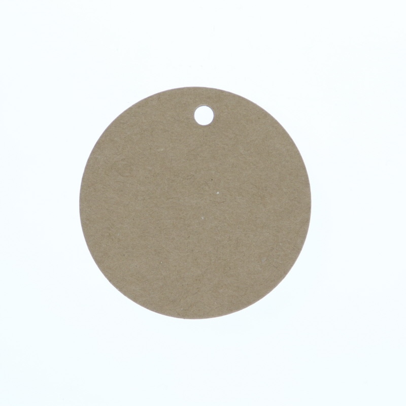 ペーパータグ　丸　５０ｍｍ　クラフト無地画像