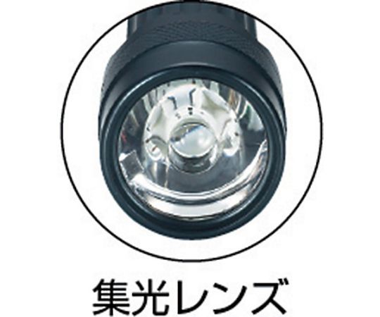 アルミLEDライト（0.5W　LED1球） シルバーのアルミボディと中央に配置されたLEDが目立つ横向きのデザイン