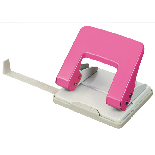 2穴ﾊﾟﾝﾁ 20枚穿孔 ﾋﾟﾝｸ 1台画像