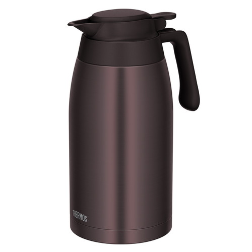サーモス ポット 2L ステンレスポット ブラウン画像