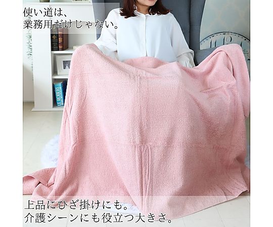 超大判タオル フラッピーカラー BROWM 90×170cm 1セット（10枚入） 鮮やかなブラウンカラーの厚手タオルが整然と積み重なっている様子