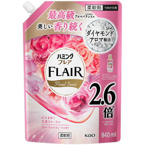 ﾊﾐﾝｸﾞ ﾌﾚｱ ﾌﾚｸﾞﾗﾝｽ ﾌﾛｰﾗﾙｽｳｨｰﾄ つめかえ用 940mL 1個画像