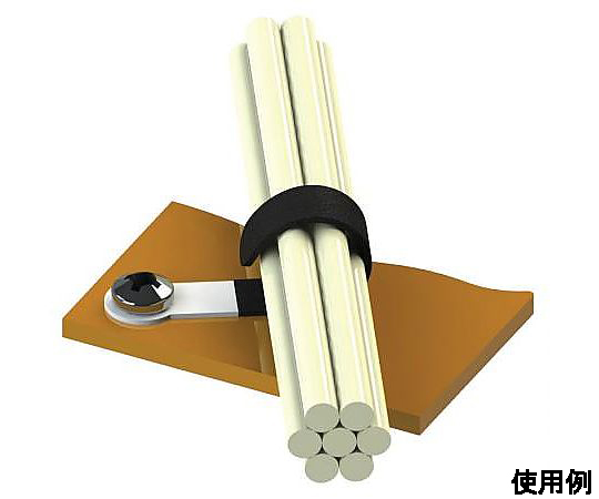 22.9x 84mm アジャスタブルクランプ(10個) クリアなパッケージに収められた、整然と並んだクランプのセット。