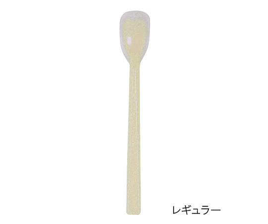 口あたりやさしいスプーン 一体型・レギュラー イエロー画像