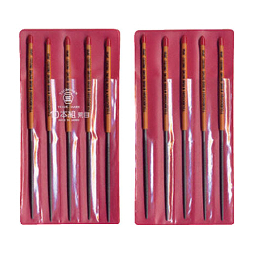 組ﾔｽﾘ 10本組(185mm) 丸 荒目 1ﾊﾟｯｸ(10本)画像