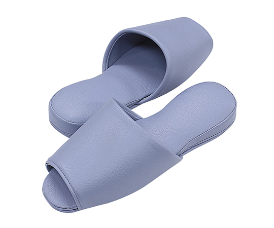 スリッパ（抗菌カラーテンダー・6足入）　前開き　ブルー画像