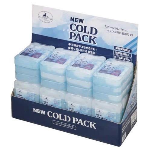 保冷バッグ ニュー コールドパック(SS)350g パール金属 保冷バッグが斜め上から見下ろされた状態、中央に持ち手が付いているのが特徴的。