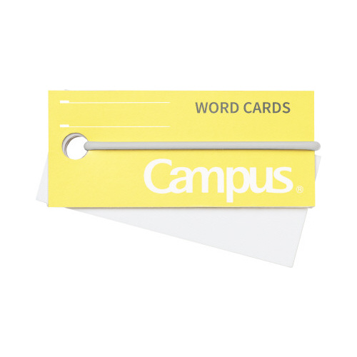 キャンパス　バンドでまとまる単語カード　黄　８５枚画像