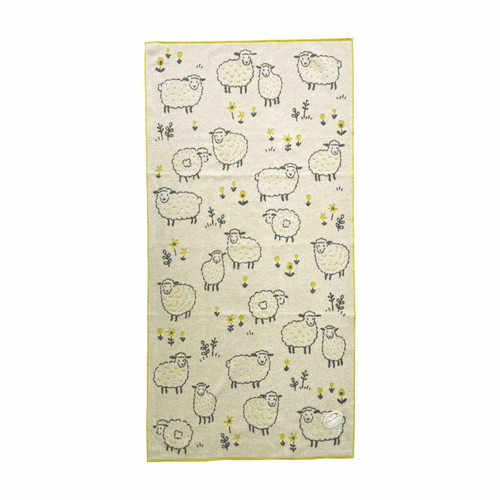 ペコラ バスタオル 60×120cm イエロー画像
