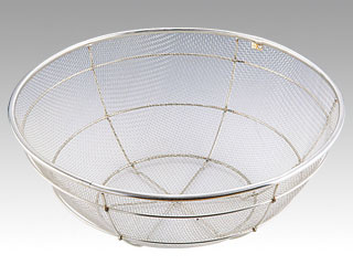 ザル 18-8 本職用揚ざる 荒目 55cm画像